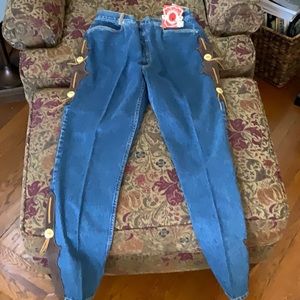 Lawman Women’s Western Fiesta Boot Cut size 15/16 with 34” length